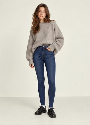 Jjxx джинси skinny high waist жіночі темно-сині s m l (12346123-12)