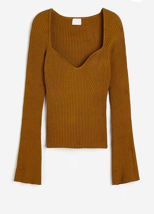Кофта h&m кофта з вирізом джемпер h&m