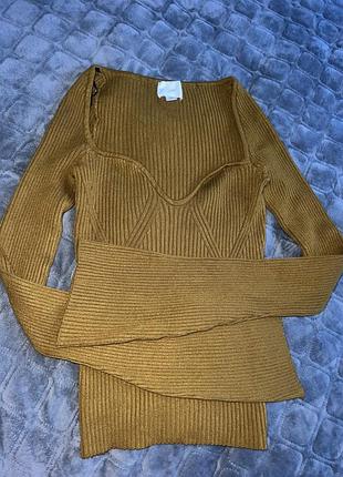 Кофта h&m кофта з вирізом джемпер h&m 8