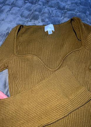 Кофта h&m кофта з вирізом джемпер h&m 7