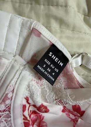 Топ корсет з мереживом shein s 5