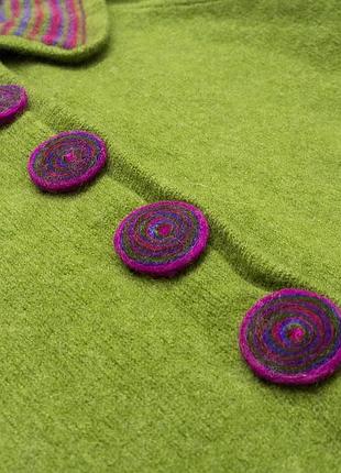 Кардиган шерстяной дизайнерский, sophies wild woollens, шерсть.