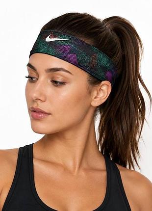 Nike training band  спортивная-беговая бандана/повязка унисекс