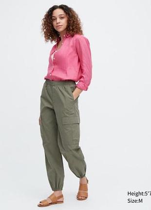 Uniqlo easy cargo pants  женские широкие штаны/брюки карго