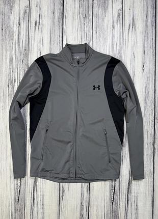Under armour кофта мужская оригинал s серая спортивная олимпийка тренировочная мастерка
