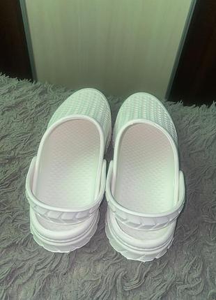 Крокси crocs білі 39 р нові 8