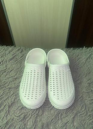 Крокси crocs білі 39 р нові 7