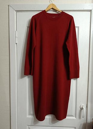 Тепла трикотажна сукня-светр reserved (wool blend)