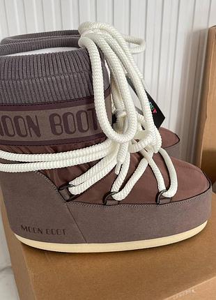 Шоколадные мунбуты коричневые moonboot