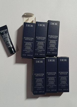 Тональний крем 2.7мл відтінок 2n dior forever skin wear blurring natural matte foundation
