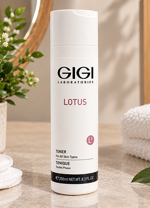 Тонер для обличчя gigi lotus toner для всіх типів шкіри 250 мл