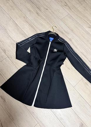 Жіноча сукня adidas originals чорна спортивна на блискавці