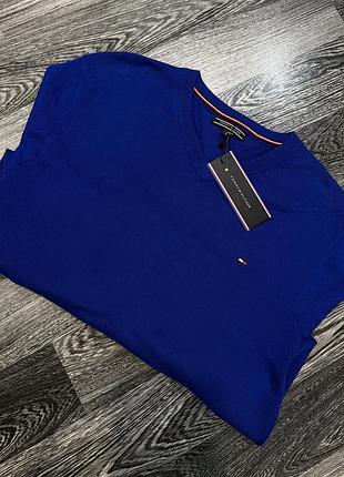 Пуловер чоловічий tommy hilfiger синій 4