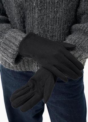 Женские трикотажные сенсорные перчатки without trick black