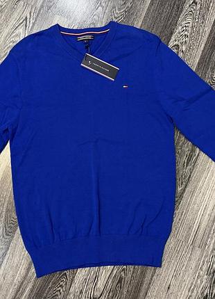 Пуловер чоловічий tommy hilfiger синій 2