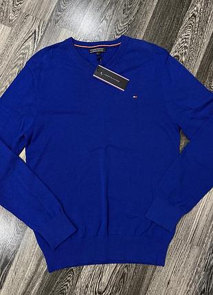 Пуловер чоловічий tommy hilfiger синій