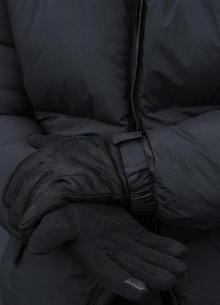 Мужские флисовые сенсорные перчатки without project black