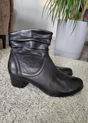 Черевики жіночі medicus чорні на середньому каблуці