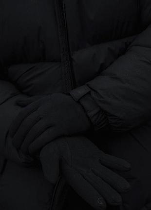 Мужские трикотажные сенсорные перчатки на меху without axiom black