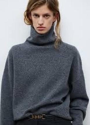 Светр базовий светр з високим горлом светр з коміром стійкою светр favorite style светр сірий
