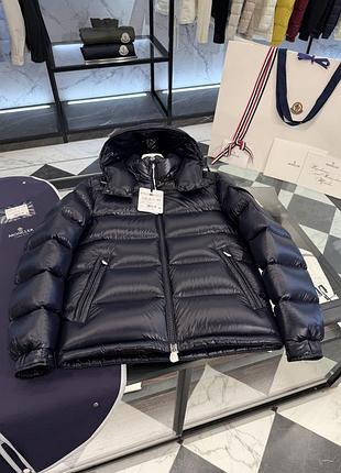 Чоловічий пуховик  монклер moncler maya чорний