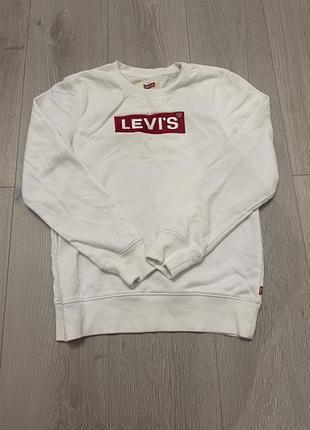 Світшот levi's білий з логотипом
