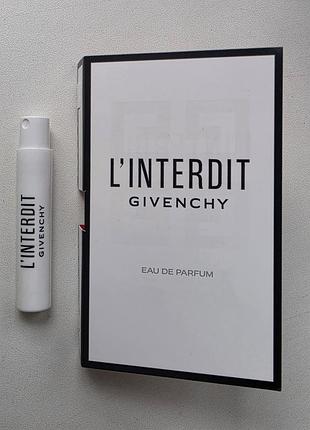 Женская парфюмированная вода пробник givenchy l'interdit eau de parfum