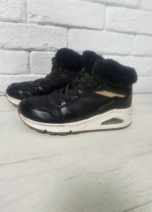 Утепленные высокие кроссовки skechers uno - cozy on air р. 31р.