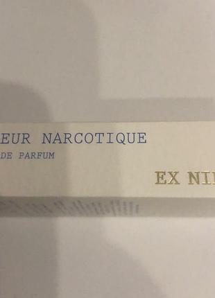 Пробник ex nihilo fleur narcotique eau de parfum 2мл