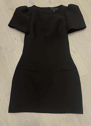 Коротка сукня zara чорна приталена з шортиками