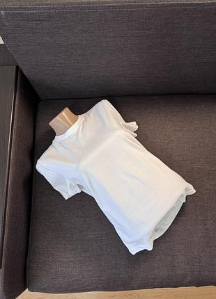 Білосніжна футболка,базова футболка zara