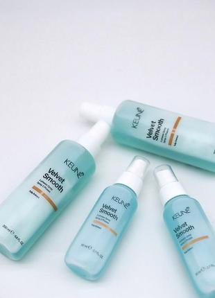Спрей для волосся keune velvet smooth двофазний розгладжуючий 200 мл