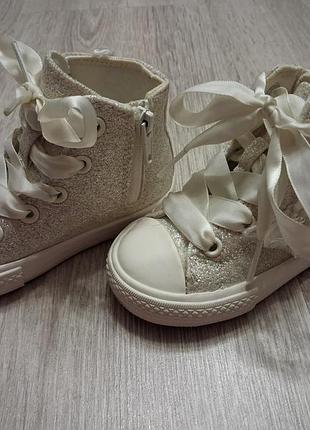 Кеди дитячі next butterfly glitter high top trainers, 20.5 см