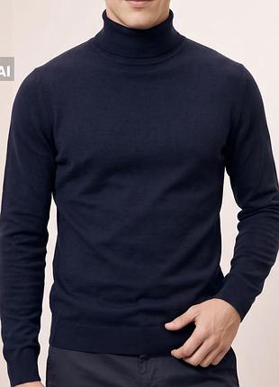 Чоловічій теплий гольф водолазка 100% вовна uniqlo оригінал