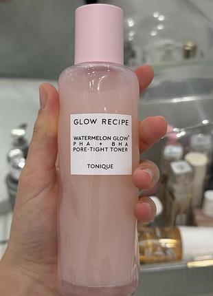 Тонер для обличчя glow recipe watermelon glow pha + bha pore-tight toner 150 мл