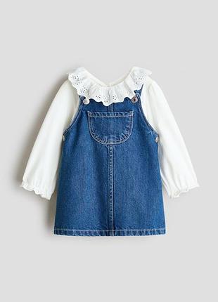 Джинсовий сарафан h&m 68 см. 4-6 міс.