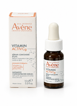 Сироватка для обличчя avène vitamin activ cg radiance concentrated serum, 10 мл