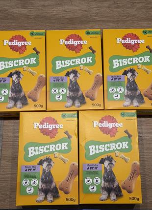 Ласощі для собак pedigree biscrok multi mix 500 г 3