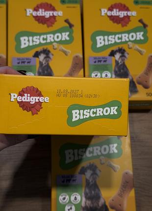 Ласощі для собак pedigree biscrok multi mix 500 г 2