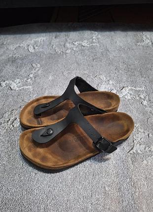 Оригинальные сандалии birkenstock gizeh black | размер 39 (25 см)