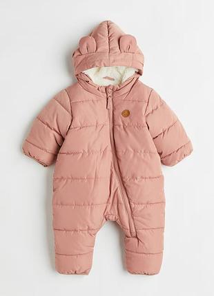 Зимовий дитячий комбінезон h&m для дівчинки 4 - 6 місяців 68 см