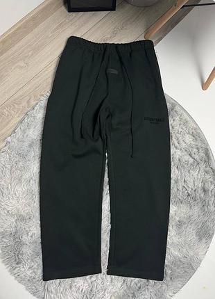 Чоловічі спортивні штани fear of god essentials чорні / брендові штани essentials fear of god чорного кольору / чоловічі чорні спортивні штани essenti
