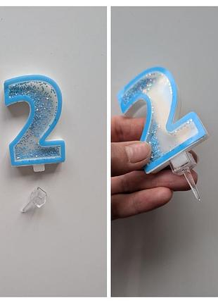 Свеча в торт, цифра 2 2