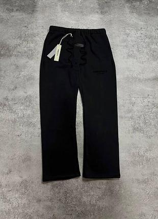 Чоловічі штани fear of god essentials чорні / спортивні штани essentials fear of god / брендові штани ессенціалс чорні / теплі спортивні штани essenti
