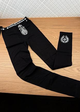 Лосини chrome hearts чорні розмір xs-s