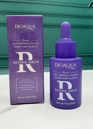 Сироватка для обличчя проти ластовиння bioaqua anti-wrinkle tighten tender skin retinol serum