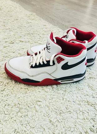Кросівки унісекс nike flight біло-червоні 41 розмір