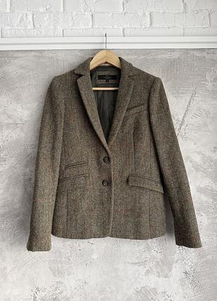 Шикарний твідовий піджак жакет harris tweed next