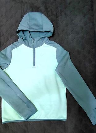 Кофта для дівчинки nike м'ятно-сіра з капюшоном