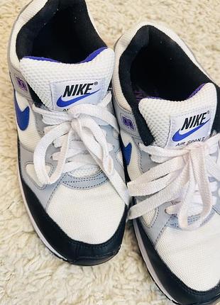 Кросівки nike air span ii біло-сіро-сині 7